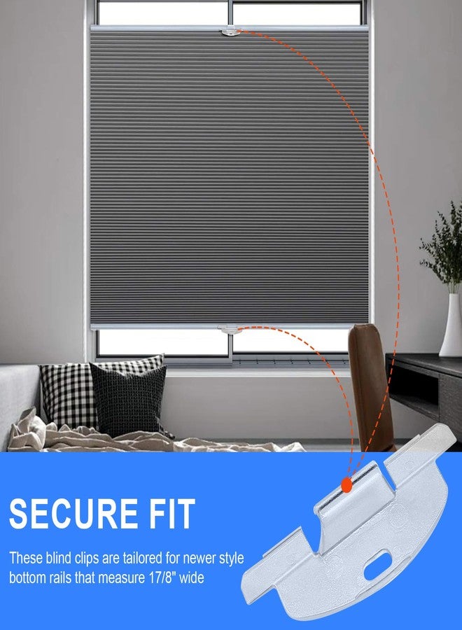 Giokyi 6 Pack 3/4" Curved Hook Cordless Honeycomb Cellular Shades Lift Handles for Hunter Douglas Duette, Applause Shade, ALTA, Comfortex, Turnils - Image 5